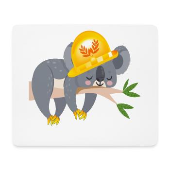 OURS KOALA ARTISANAL - Tapis de souris (format paysage) - blanc - Devant
