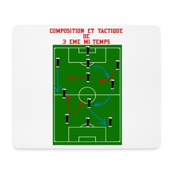 3rd Half - Mouse Pad (horizontal) - white - Front