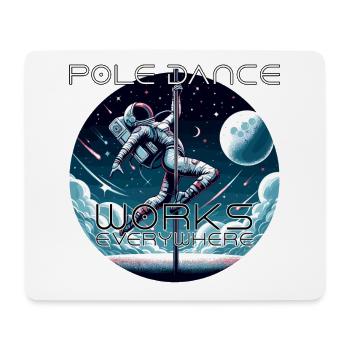 Pole Dance Astronaut Pole Dance Gift - Mouse Pad (horizontal) - white - Front