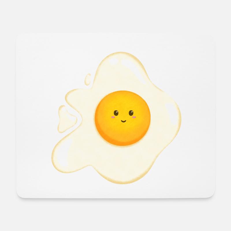 Süßes Spiegelei - Mousepad (Querformat) - Weiß