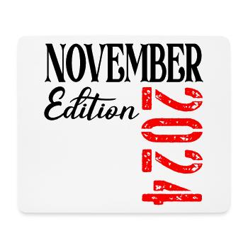 HAPPY 2nd BIRTHDAY NOVEMBER 2024 - Mouse Pad (horizontal) - white - Front