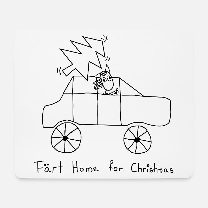 Färt Home For Christmas - Mousepad (Querformat) - Weiß