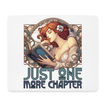 Chapter Book Books Beautiful Woman Reading Gift - Mouse Pad (horizontal) - white - Front