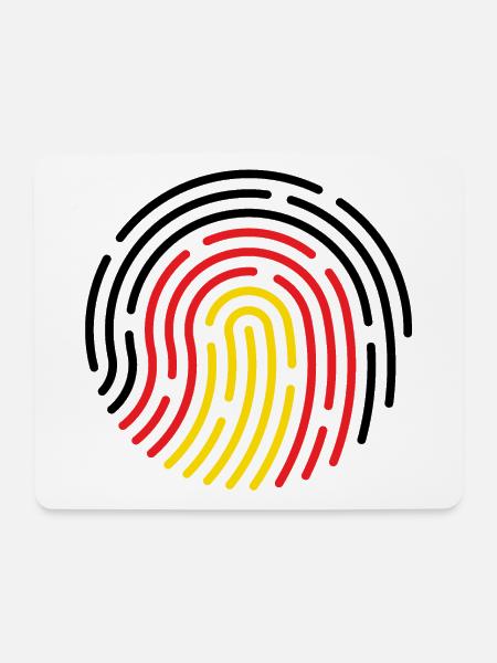 Deutschland  - Mousepad (Querformat) - Weiß