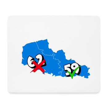 Région Nord pas de calais - Tapis de souris (format paysage) - blanc - Devant