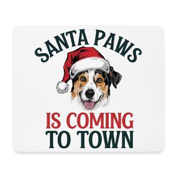 Festive Santa Paws Dog Christmas Design - Mouse Pad (horizontal) - white - Front