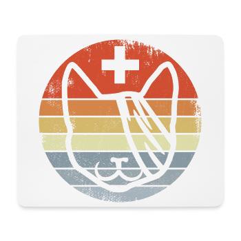Tierarzt Katze - Mousepad (Querformat) - Weiß - Vorne