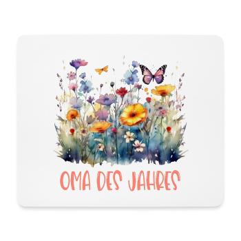 Oma des Jahres! - Mousepad (Querformat) - Weiß - Vorne