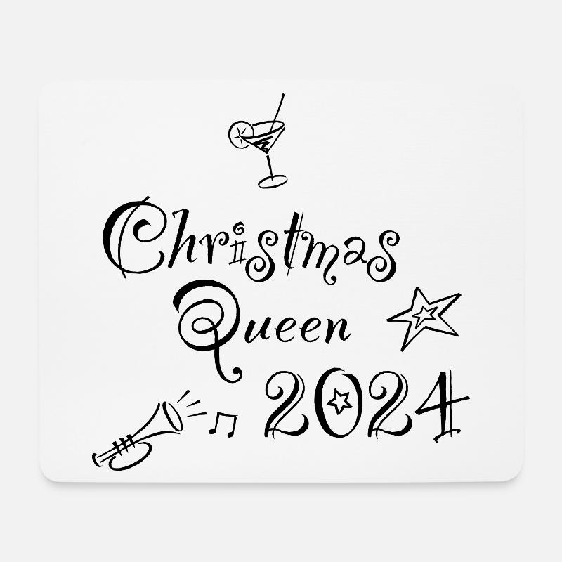 christmas queen 2024 - Mousepad (Querformat) - Weiß