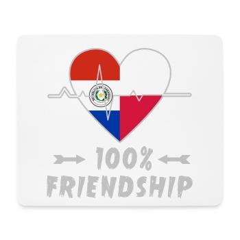 Paraguay and Poland 100% friendship - Mouse Pad (horizontal) - white - Front