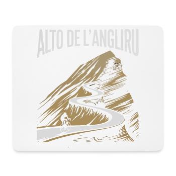 Montée de l’Alto de L’Angliru - Tapis de souris (format paysage) - blanc - Devant