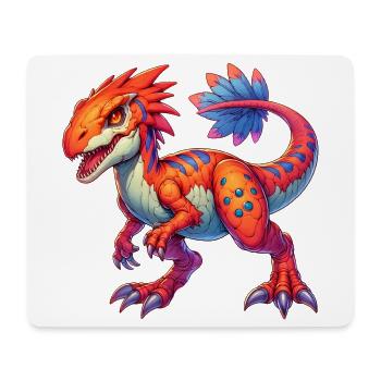 Dinosaurier - Mousepad (Querformat) - Weiß - Vorne