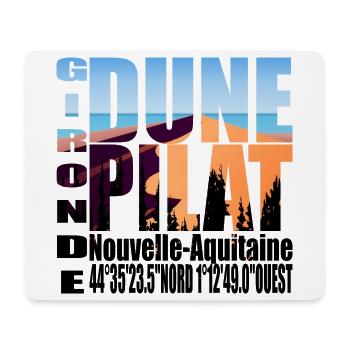 DIE DÜNE VON PILAT GIRONDE NEW AQUITAINE - Mousepad (Querformat) - Weiß - Vorne