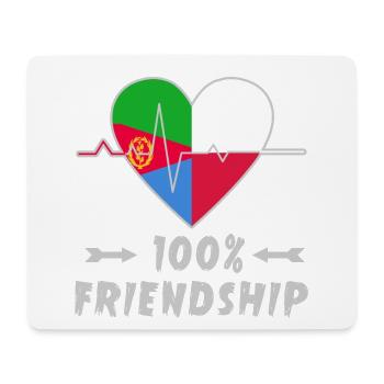 Eritrea and Poland 100% friendship - Mouse Pad (horizontal) - white - Front