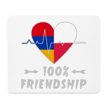 Armenia and Poland 100% friendship - Mouse Pad (horizontal) - white - Front