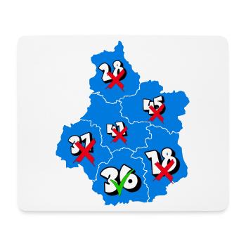 Région centre - Tapis de souris (format paysage) - blanc - Devant