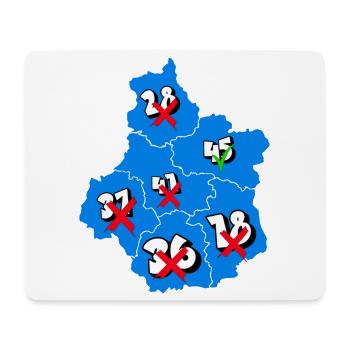 Région centre - Tapis de souris (format paysage) - blanc - Devant