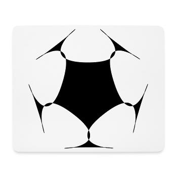 Drone Shape - Mouse Pad (horizontal) - white - Front