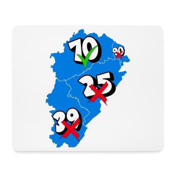 Région franche comté - Tapis de souris (format paysage) - blanc - Devant