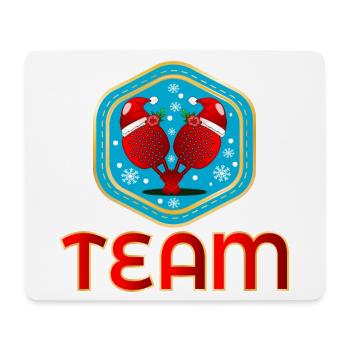 WEIHNACHTEN TEAM PADEL-TENNIS - Mousepad (Querformat) - Weiß - Vorne