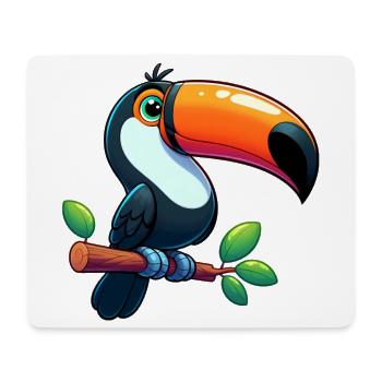 Toucan - Mouse Pad (horizontal) - white - Front