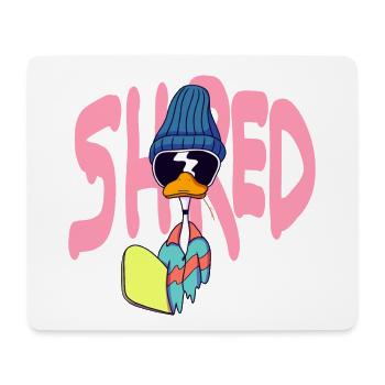 Shred - Mousepad (Querformat) - Weiß - Vorne
