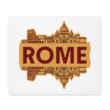 Rome Italy Skyline - Mouse Pad (horizontal) - white - Front