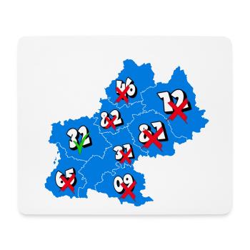 Midi-Pyrénées Region - Mousepad (Querformat) - Weiß - Vorne