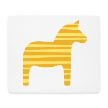 Dalapferd Streifen Schweden skandinavisch Xmas - Mousepad (Querformat) - Weiß - Vorne