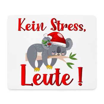 WEIHNACHTEN STRESS KOALA BÄR - Mousepad (Querformat) - Weiß - Vorne
