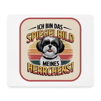 Shih Tzu Das Spiegelbild meines Herrchens Hund - Mousepad (Querformat) - Weiß - Vorne