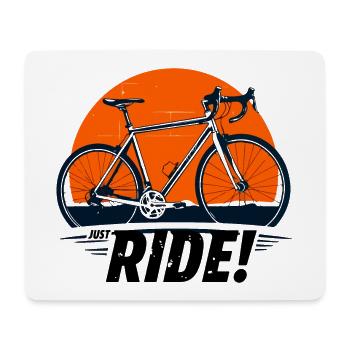 Sunset Fahrradabenteuer Just Ride - Mousepad (Querformat) - Weiß - Vorne