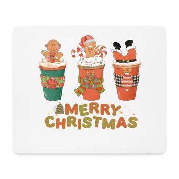 Festliche Weihnachtsmotive auf Getränkebecher - Mousepad (Querformat) - Weiß - Vorne