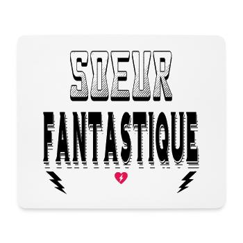 Soeur Fantastique - Tapis de souris (format paysage) - blanc - Devant
