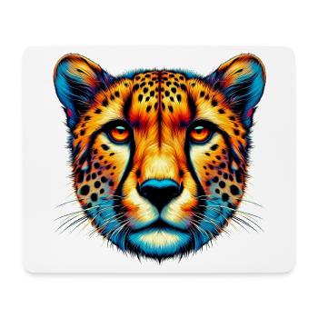 Gepard - Mousepad (Querformat) - Weiß - Vorne