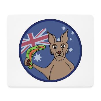 Adorable Kangaroo Australia boomerang - Mouse Pad (horizontal) - white - Front