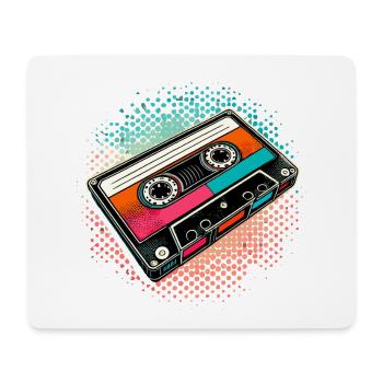Cassette compacte cassette cassette des années 90 cadeau - Tapis de souris (format paysage) - blanc - Devant