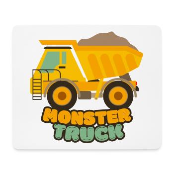 Monstertruck - Mousepad (Querformat) - Weiß - Vorne