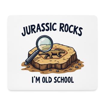 I'm Old School - Mouse Pad (horizontal) - white - Front
