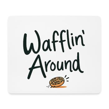 Wafflin' Around - Mousepad (Querformat) - Weiß - Vorne