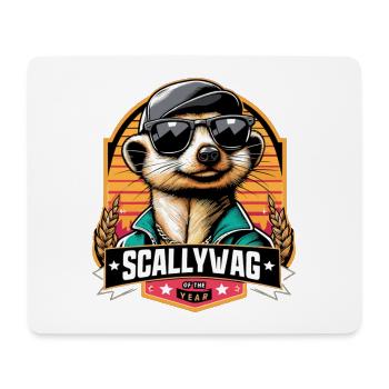 Scallywag de l’année Suricate Cadeau drôle - Tapis de souris (format paysage) - blanc - Devant