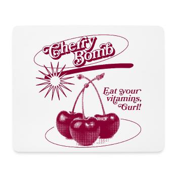 Cherry Bomb Explosion - Mousepad (Querformat) - Weiß - Vorne