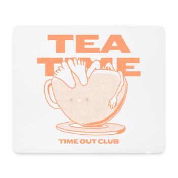 Tea Time – Relaxing Time Out - Mouse Pad (horizontal) - white - Front