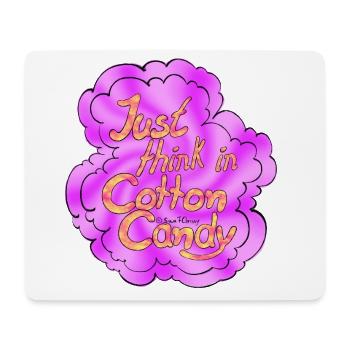 Cotton Candy Thinking Extra Shine - Mouse Pad (horizontal) - white - Front