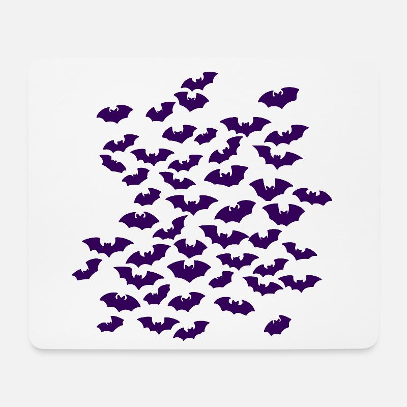 fledermausschwarm, animal prints, coole Tees - Mousepad (Querformat) - Weiß