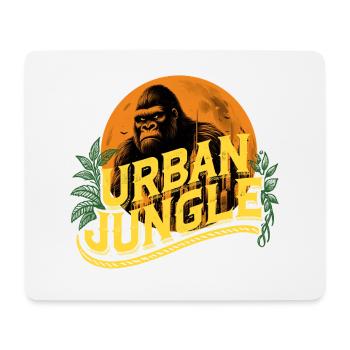 Urban Jungle Logo Farbe - Mousepad (Querformat) - Weiß - Vorne
