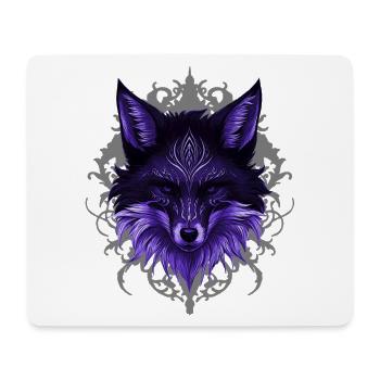 Füchse, Ranken, Goth - Mousepad (Querformat) - Weiß - Vorne