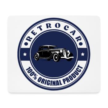 Retro-Auto - Mousepad (Querformat) - Weiß - Vorne
