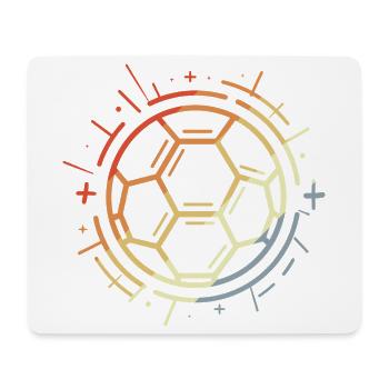 Dessin de football vintage - Tapis de souris (format paysage) - blanc - Devant