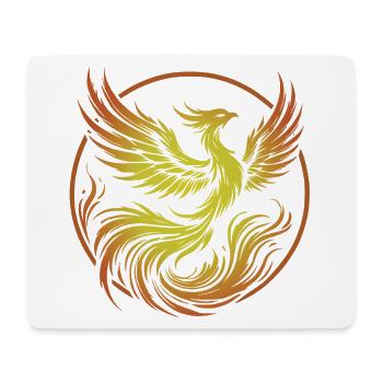 Phönix des Feuerkreises - Mousepad (Querformat) - Weiß - Vorne